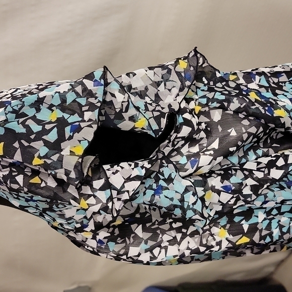 CATO 2 piece skirt set with multicolor top and black skirt size large - Picture 5 of 13